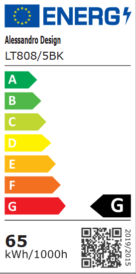 Πολυέλαιος LED με τηλεχειριστήριο ZOE 65W, 5 Τετράγωνα, Κρύο/Ζεστό/Ουδέτερο φως, Ρυθμιζόμενο, Μαύροι πολυέλαιοι LED με τηλεχειριστήριο Προεπιλεγμένος τίτλος Alessandro Design