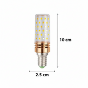 Λάμπα LED, 16W, υποδοχή E14, Cold Light 6000K, Χρυσό