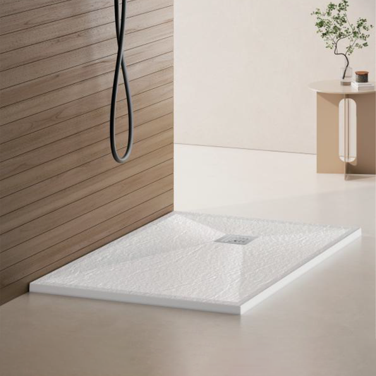 Ορθογώνιος δίσκος ντους 80x120 cm, λεπτός 3 cm, γυαλιστερό λευκό Home & Garden Προεπιλεγμένος τίτλος Alessandro Design