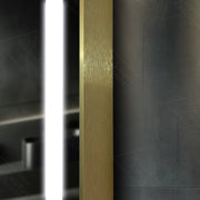 Ορθογώνιος καθρέφτης LED, 60x80 cm, Verite Royale Gold MotionGlow Marcello, Σύστημα αποθαμβώματος, Ρολόι & Θερμόμετρο, Dimable Καθρέφτες Marcello Προεπιλεγμένος τίτλος Alessandro Design
