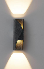 Aplica LED AX221 de Exterior si Interior, 2 Surse x 6W, Metalic, Negru, 3000K Aplice de Exterior Default Title Alessandro Design