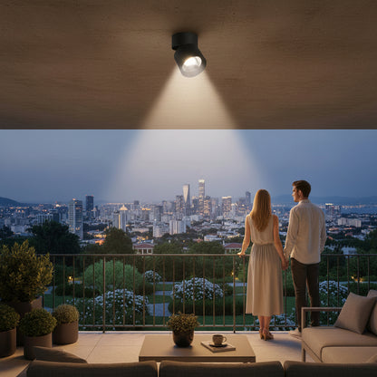 Προβολέας LED TINNIE, Περιστρεφόμενος, 9W, Neutral Light 4000K, Μαύρος