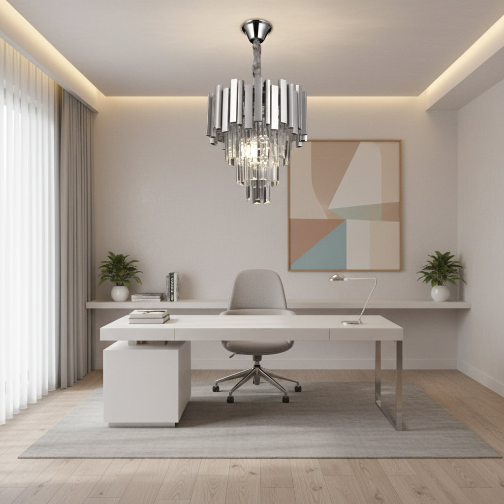 Crystal Chandelier BLOIS Nobile 5xE14, Διάμετρος 40cm, Χρώμιο, Ρυθμιζόμενο ύψος Crystal Chandeliers Προεπιλεγμένος τίτλος Alessandro Design