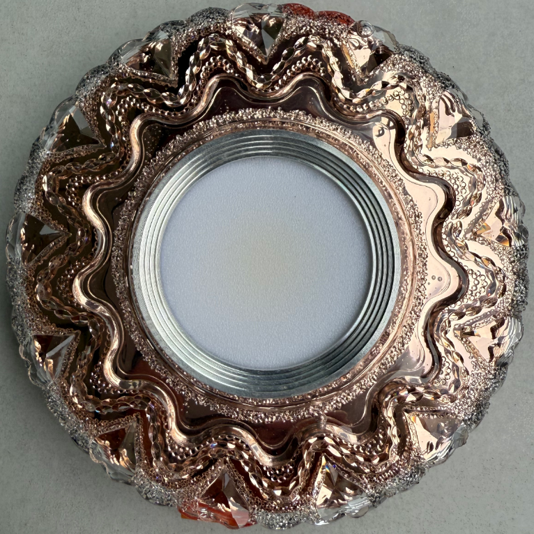 Spot LED ORBITA, 5W, Rotund, Lumina Rece / Calda, Bronz Antichizat, Rasina si Sticla Spot LED Default Title Alessandro Design