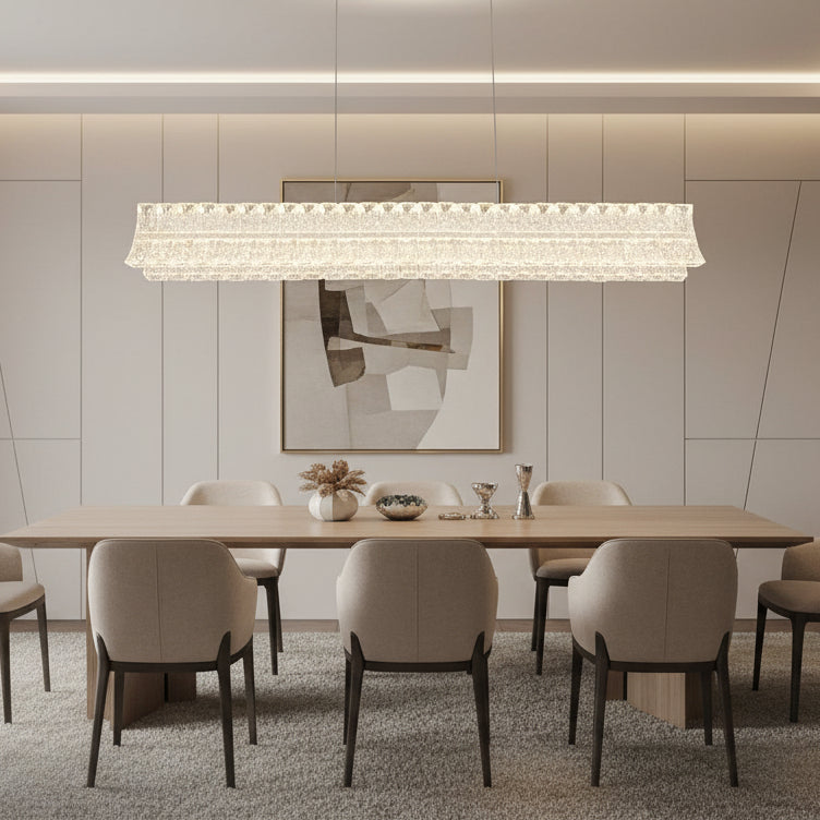 Lustra LED cu Telecomanda, Suspendata TAMY 160W, Liniara, lumina Rece/Calda/Neutra, Auriu, Inaltime Reglabila