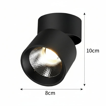 Προβολέας LED TINNIE, Περιστρεφόμενος, 9W, Neutral Light 4000K, Μαύρος