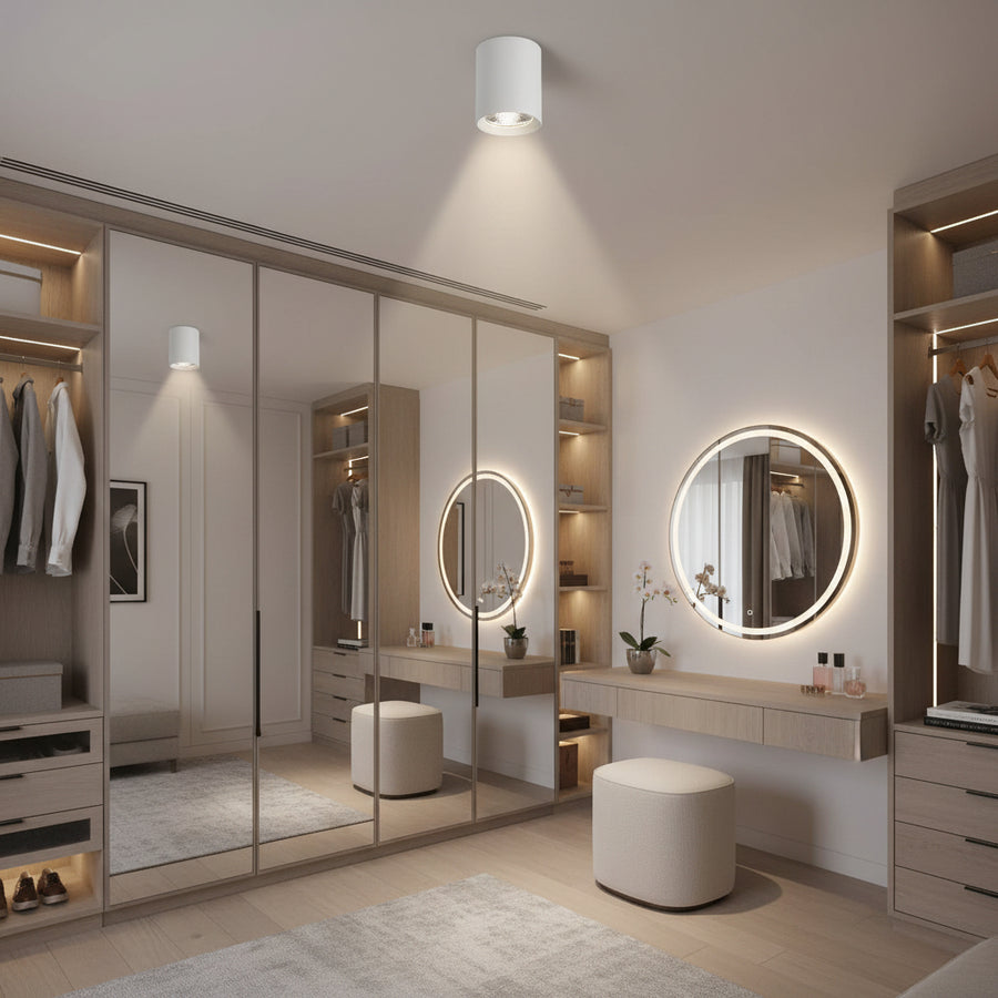 Proiector LED TINNIE, Fix, 8W, Lumina Neutra 4000K, Alb