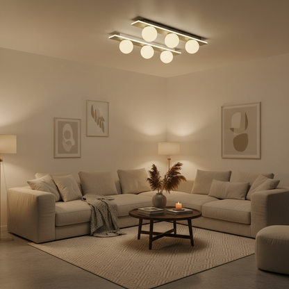 Lustra LED TRION, Lumina Calda/Neutra/Rece, 3xG9, 24W, Negru, Metal si Acril