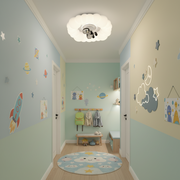 Lustra LED KOSMER cu telecomanda 75W, Diametru 50cm, lumina Rece/Calda/Neutra, Alb Lustre LED cu Telecomanda Default Title Alessandro Design