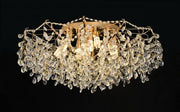 Candelabru Cristal GLOWRIA Regalis, 10x E14, Diametru 80cm, Auriu Candelabre Cristal Default Title Alessandro Design