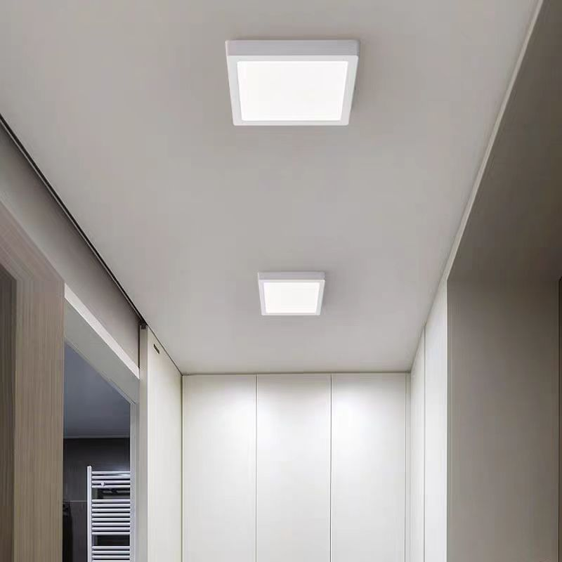 Τετράγωνο φωτιστικό οροφής LED, 36W, 22x22 cm, δροσερό φως, 6000K, Λευκά φωτιστικά οροφής LED, Προεπιλεγμένος τίτλος Alessandro Design