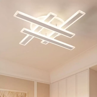 Πολυέλαιος LED με Τηλεχειριστήριο LT755/4BK 85W, Γραμμικό, Κρύο/Ζεστό/Ουδέτερο φως, Ρυθμιζόμενο, Μαύρο
