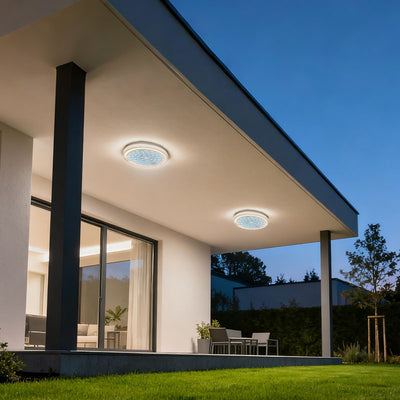Φωτιστικό τοίχου LED εξωτερικού χώρου AX315/218WH, 12W, IP65, Λευκό, Μεταλλικό