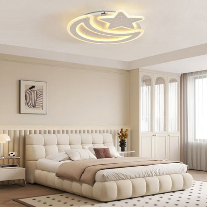Πολυέλαιος LED με τηλεχειριστήριο CORALIA 90W, Σελήνη και αστέρι, Κρύο/Ζεστό/Ουδέτερο φως Dimmable Λευκοί πολυέλαιοι LED με τηλεχειριστήριο Προεπιλεγμένος τίτλος Alessandro Design