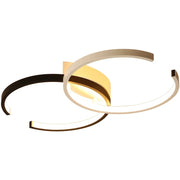 Πολυέλαιος LED με Τηλεχειριστήριο VECTOR SEMIARC 40W, 2 Στοιχεία, Κρύο/Ζεστό/Ουδέτερο φως, Ρυθμιζόμενο, Μαύρο Λευκό LED Πολυέλαιοι με Τηλεχειριστήριο Προεπιλεγμένος τίτλος Alessandro Design
