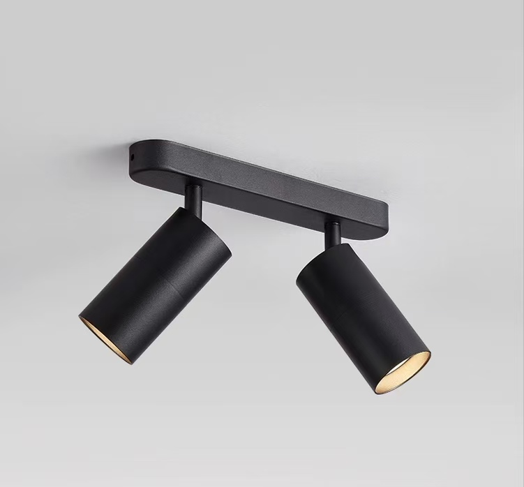 Joom Chandelier with Linear Projector 2XGU10 Black LED Chandelier Προεπιλεγμένος τίτλος Alessandro Design