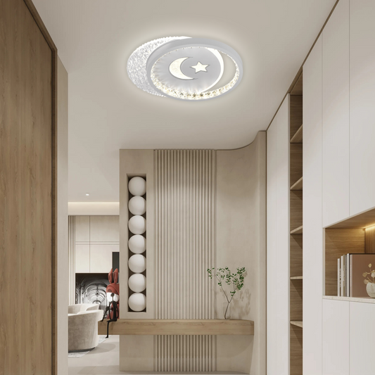 Πολυέλαιος LED PERU 34W, 2 κύκλοι, Κρύο/Ζεστό/Ουδέτερο φως, Λευκοί πολυέλαιοι LED Προεπιλεγμένος τίτλος Alessandro Design