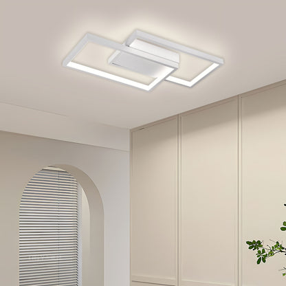 Πολυέλαιος LED με τηλεχειριστήριο LANDYN 37W, 2 τετράγωνα, κρύο/θερμό/ουδέτερο φως, ρυθμιζόμενο, λευκός πολυέλαιος LED με τηλεχειριστήριο Προεπιλεγμένος τίτλος Alessandro Design