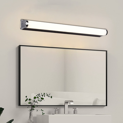 Φωτιστικό τοίχου LED μπάνιου, GARDA, 10W, γραμμικό, Ζεστό/ουδέτερο/κρύο φως, χρώμιο