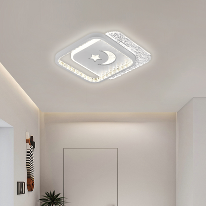 Πολυέλαιος LED PERU 38W, 2 τετράγωνα, Κρύο/Ζεστό/Ουδέτερο φως, Λευκοί πολυέλαιοι LED Προεπιλεγμένος τίτλος Alessandro Design