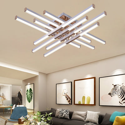 Πολυέλαιος LED με Τηλεχειριστήριο LT178/6WH, 84W, 6 Στοιχεία, Κρύο/Ζεστό/Ουδέτερο φως, Ρυθμιζόμενο, Λευκό