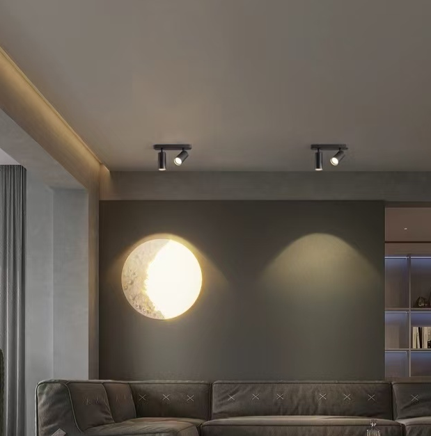 Joom Chandelier with Linear Projector 2XGU10 Black LED Chandelier Προεπιλεγμένος τίτλος Alessandro Design