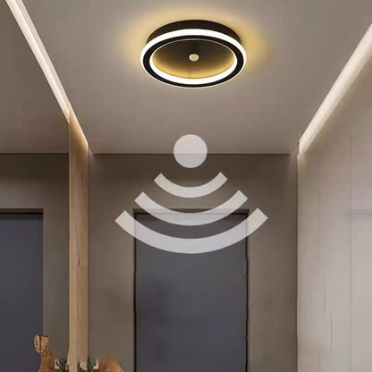Lustra LED cu Senzor Miscare PS500BK, 28W, lumina Rece/Calda/Neutra, Negru Lustre LED Default Title Alessandro Design