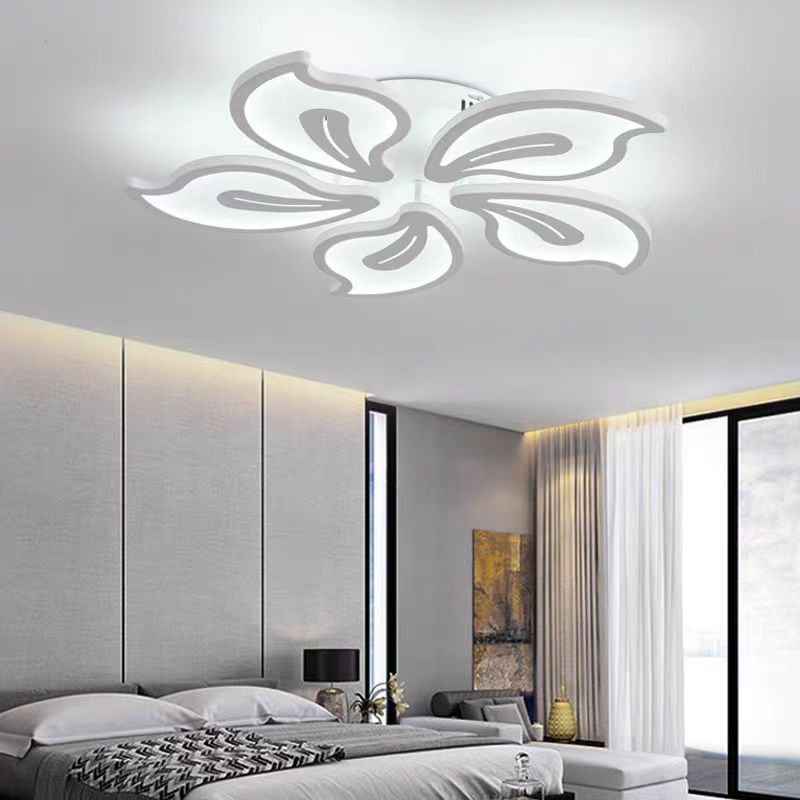 Πολυέλαιος LED με τηλεχειριστήριο JASMINE 66W, 5 πέταλα, κρύο/ζεστό/ουδέτερο φως, ρυθμιζόμενο, λευκός πολυέλαιος LED με τηλεχειριστήριο Προεπιλεγμένος τίτλος Alessandro Design