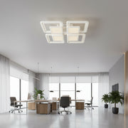 Πολυέλαιος LED με τηλεχειριστήριο SUSAN 96W, 4 τετράγωνα, κρύο/θερμό/ουδέτερο φως, ρυθμιζόμενο, λευκός πολυέλαιος LED με τηλεχειριστήριο Προεπιλεγμένος τίτλος Alessandro Design