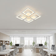 Πολυέλαιος LED με τηλεχειριστήριο SUSAN 96W, 4 τετράγωνα, κρύο/θερμό/ουδέτερο φως, ρυθμιζόμενο, λευκός πολυέλαιος LED με τηλεχειριστήριο Προεπιλεγμένος τίτλος Alessandro Design