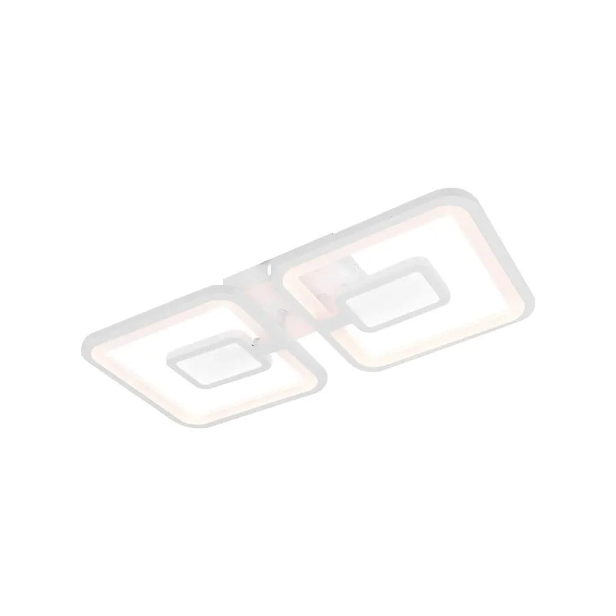 Πολυέλαιος LED με τηλεχειριστήριο FELIX 28W, 2 τετράγωνα, κρύο/θερμό/ουδέτερο φως, ρυθμιζόμενο, λευκός πολυέλαιος LED με τηλεχειριστήριο Προεπιλεγμένος τίτλος Alessandro Design