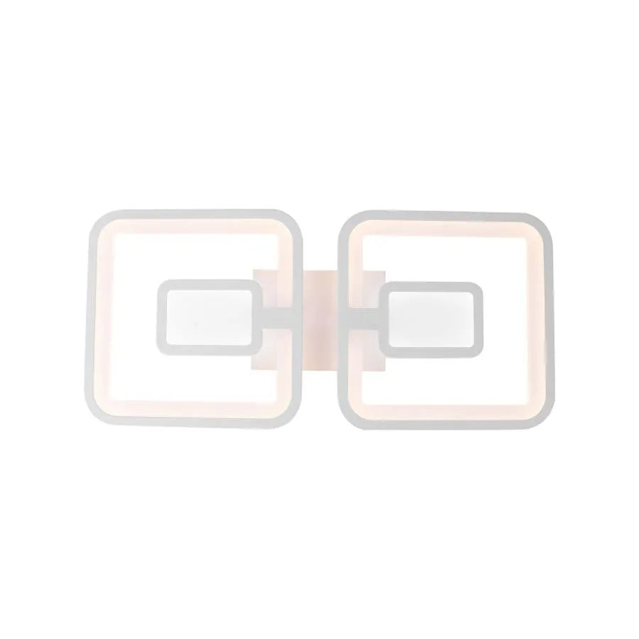 Πολυέλαιος LED με τηλεχειριστήριο FELIX 28W, 2 τετράγωνα, κρύο/θερμό/ουδέτερο φως, ρυθμιζόμενο, λευκός πολυέλαιος LED με τηλεχειριστήριο Προεπιλεγμένος τίτλος Alessandro Design