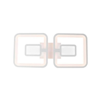 Πολυέλαιος LED με τηλεχειριστήριο FELIX 28W, 2 τετράγωνα, κρύο/θερμό/ουδέτερο φως, ρυθμιζόμενο, λευκός πολυέλαιος LED με τηλεχειριστήριο Προεπιλεγμένος τίτλος Alessandro Design