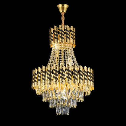 Crystal Chandelier 10XE14 Nardo Gold Black, 60 cm διάμετρος, 75 cm ύψος Crystal Chandeliers Προεπιλεγμένος τίτλος Alessandro Design