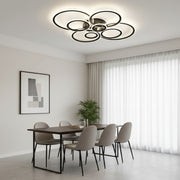 Πολυέλαιος LED με τηλεχειριστήριο BETTY 127W, 8 κύκλοι, κρύο/θερμ/ουδέτερο φως, ρυθμιζόμενο, μαύροι πολυέλαιοι LED με τηλεχειριστήριο Προεπιλεγμένος τίτλος Alessandro Design