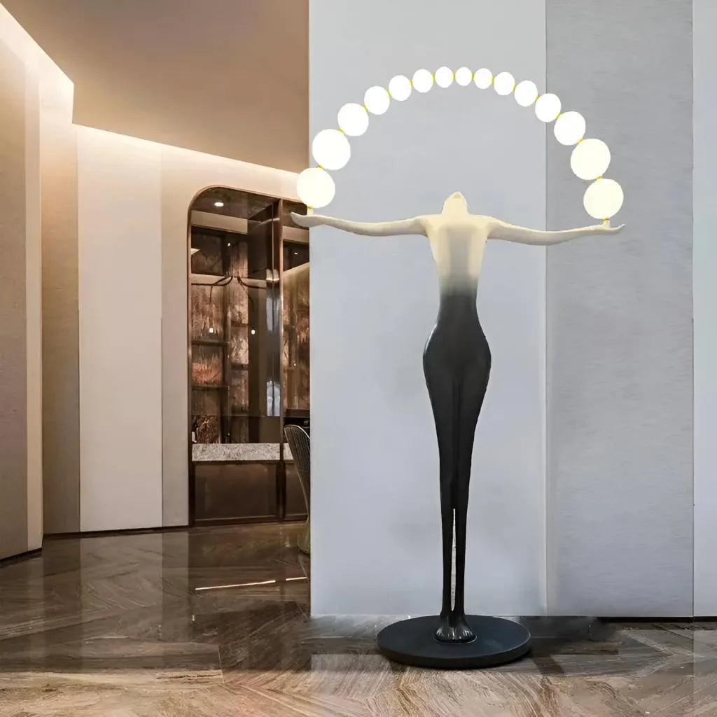 Amato Φωτιστικό δαπέδου LED 24W 4000K Black Metal Veioze & Φωτιστικό δαπέδου Προεπιλεγμένος τίτλος Alessandro Design