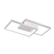 Πολυέλαιος LED με τηλεχειριστήριο LANDYN 37W, 2 τετράγωνα, κρύο/θερμό/ουδέτερο φως, ρυθμιζόμενο, λευκός πολυέλαιος LED με τηλεχειριστήριο Προεπιλεγμένος τίτλος Alessandro Design