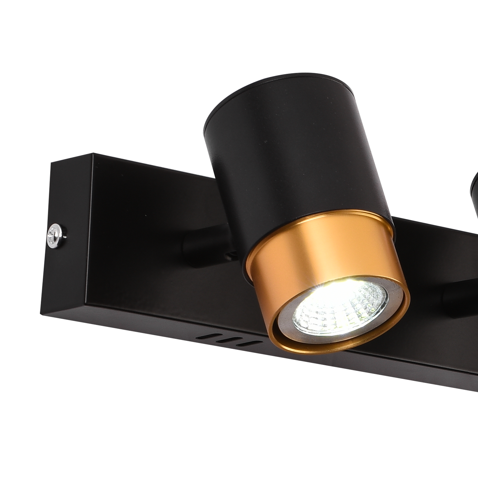 Προβολέας LED με προβολείς 4xGU10, χρυσούς, μεταλλικούς και ακρυλικούς πολυελαίους μοντέρνου λαμπτήρα Προεπιλεγμένος τίτλος Alessandro Design