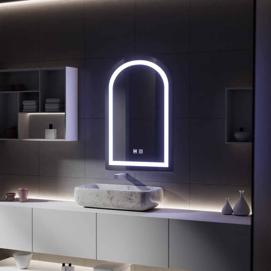 Καθρέφτης αφής LED με λειτουργία ξεθάμπωσης, 80x50cm Καθρέφτες Korman E Προεπιλεγμένος τίτλος Alessandro Design