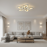 Πολυέλαιος LED με τηλεχειριστήριο JASMINE 66W, 5 πέταλα, κρύο/ζεστό/ουδέτερο φως, ρυθμιζόμενο, λευκός πολυέλαιος LED με τηλεχειριστήριο Προεπιλεγμένος τίτλος Alessandro Design