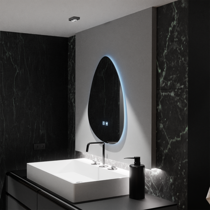 Οργανικός καθρέφτης LED 80x60cm, Fluido Touch, Σύστημα Demister, Dimmable Mirrors Korman E Προεπιλεγμένος τίτλος Alessandro Design