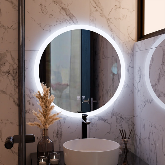 Στρογγυλός καθρέφτης LED, 60cm, Noxia Touch, Demister System, Dimmable