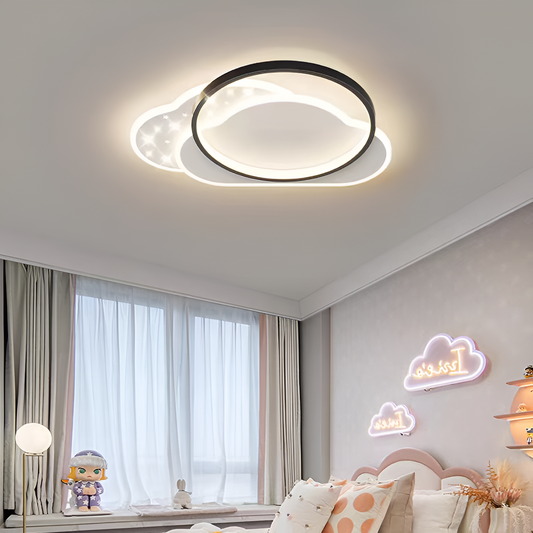 Πολυέλαιος LED με τηλεχειριστήριο NUVIA 71W, Cloud, Κρύο/Ζεστό/Ουδέτερο φως, Dimmable, Μαύροι πολυέλαιοι LED με τηλεχειριστήριο Προεπιλεγμένος τίτλος Alessandro Design
