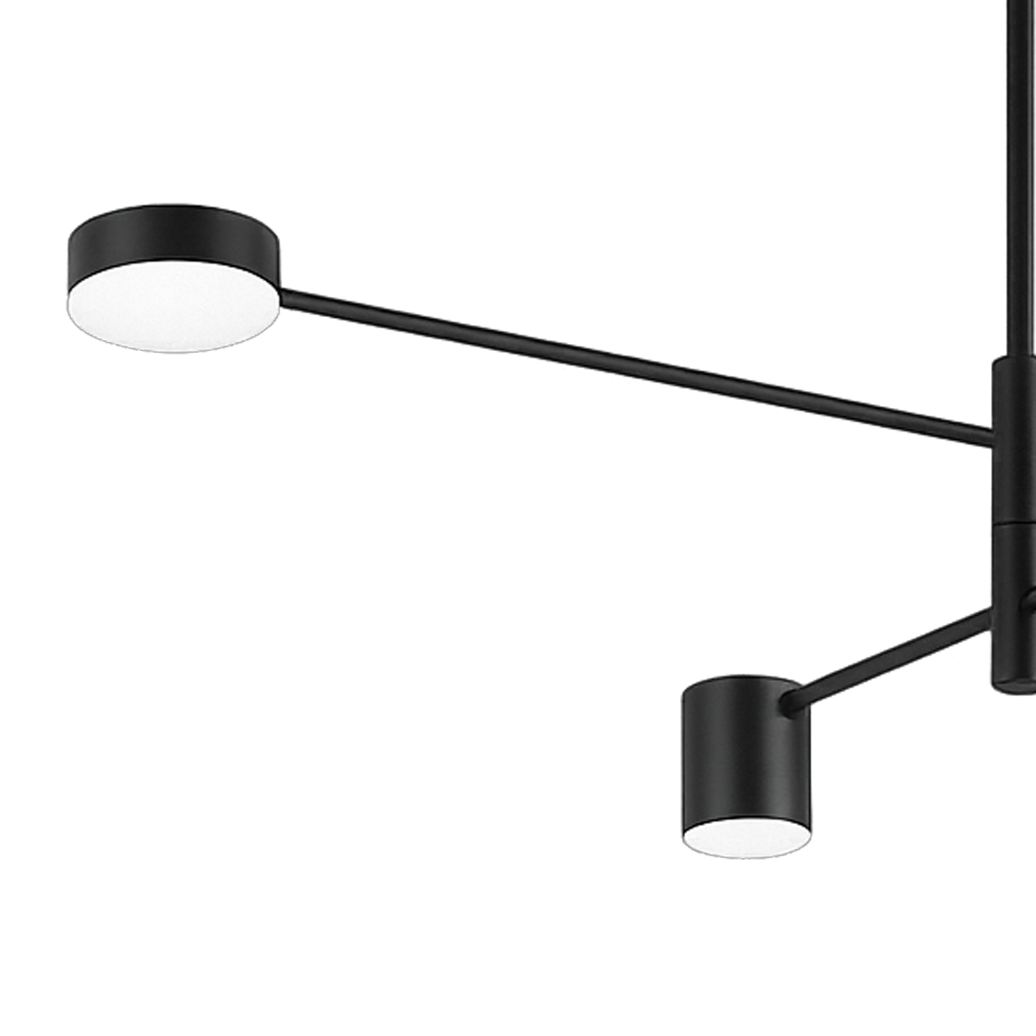 GALIOS LED Πολυέλαιος 48W, 4 Στοιχεία, Κρύο/Ζεστό/Ουδέτερο φως, Μαύροι Μοντέρνοι Πολυέλαιοι Προεπιλεγμένος τίτλος Alessandro Design