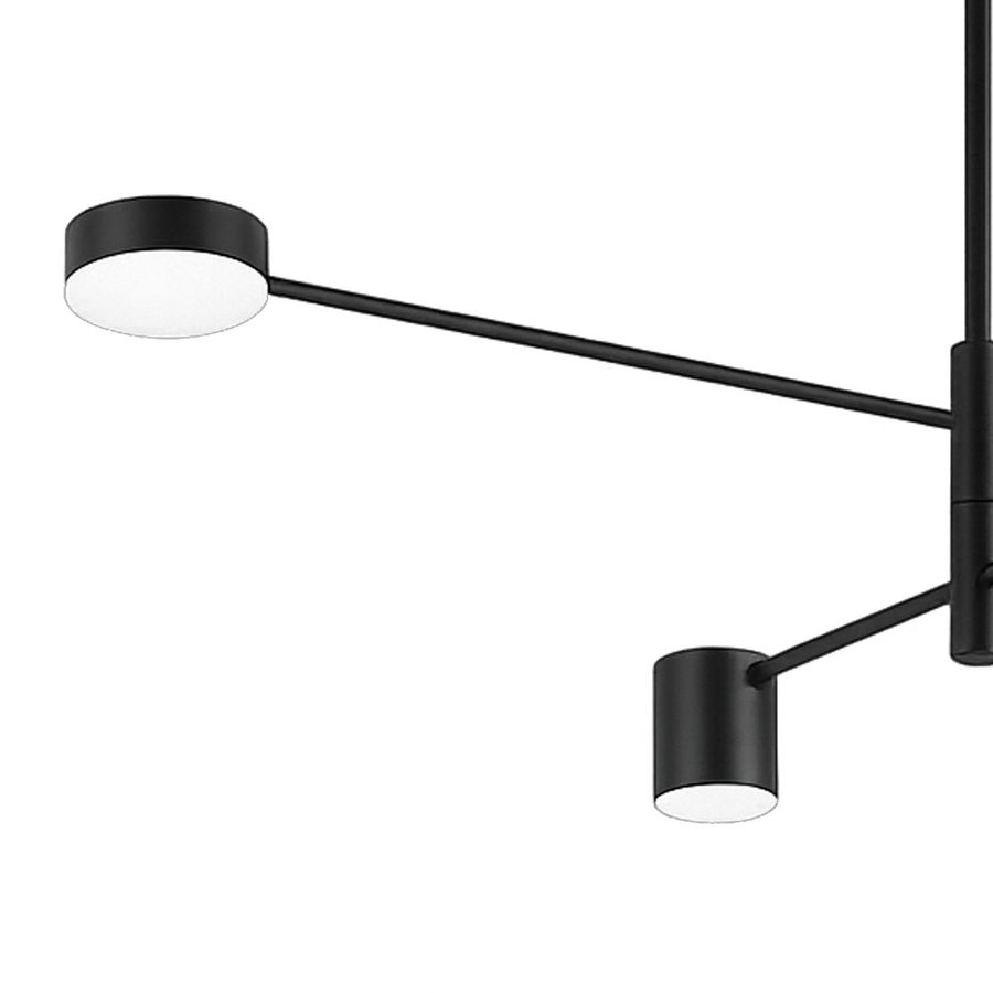 GALIOS LED Πολυέλαιος 48W, 4 Στοιχεία, Κρύο/Ζεστό/Ουδέτερο φως, Μαύροι Μοντέρνοι Πολυέλαιοι Προεπιλεγμένος τίτλος Alessandro Design