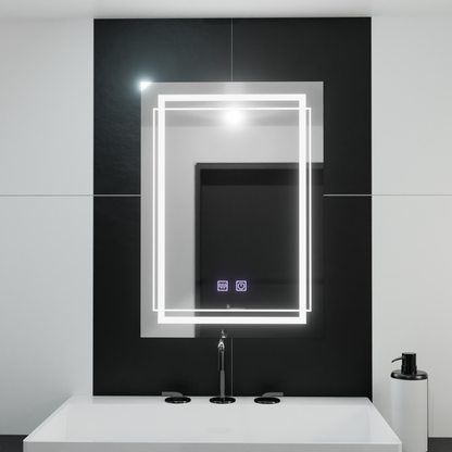 Ορθογώνιος καθρέφτης LED, 60x80cm, KOVEN Touch, Demister System, Dimmable Mirrors Korman E Προεπιλεγμένος τίτλος Alessandro Design