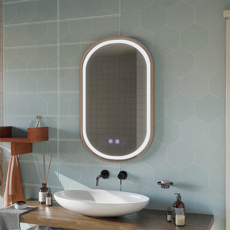 Καθρέφτης LED Touch Impora Demist System 50x80 cm Κορνίζα από ροζ χρυσό