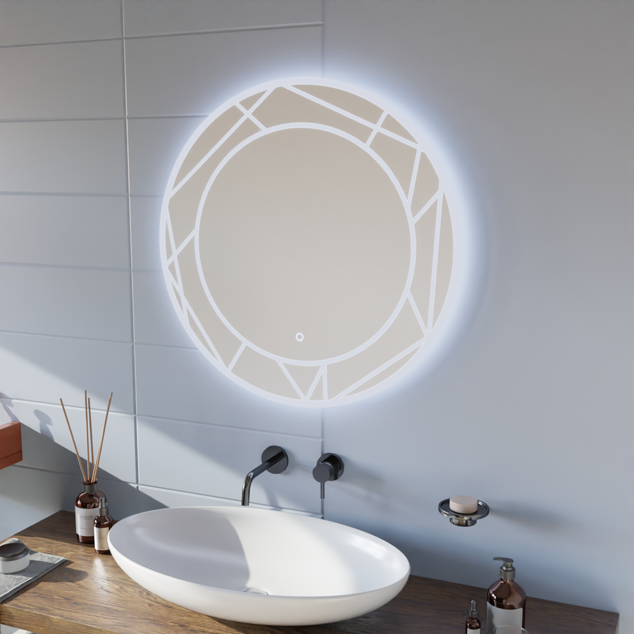 Καθρέφτης LED Touch ASTRIX, 70cm, 6000K, Dimmable, Demister System Mirrors Korman E Προεπιλεγμένος τίτλος Alessandro Design