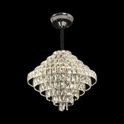 Candelabru Cristal Opal cu telecomanda, 110W, Diametru 35 cm, 3000K/4000/6000K, Crom Lucios, Inaltime Reglabila Candelabre Cristal Default Title Alessandro Design