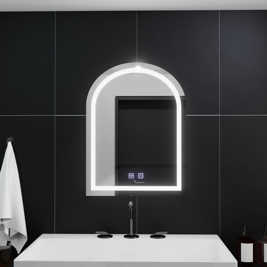 Τοξωτός καθρέφτης LED 60x80cm, Arco Touch, Demister System, Dimmable Mirrors Korman E Προεπιλεγμένος τίτλος Alessandro Design